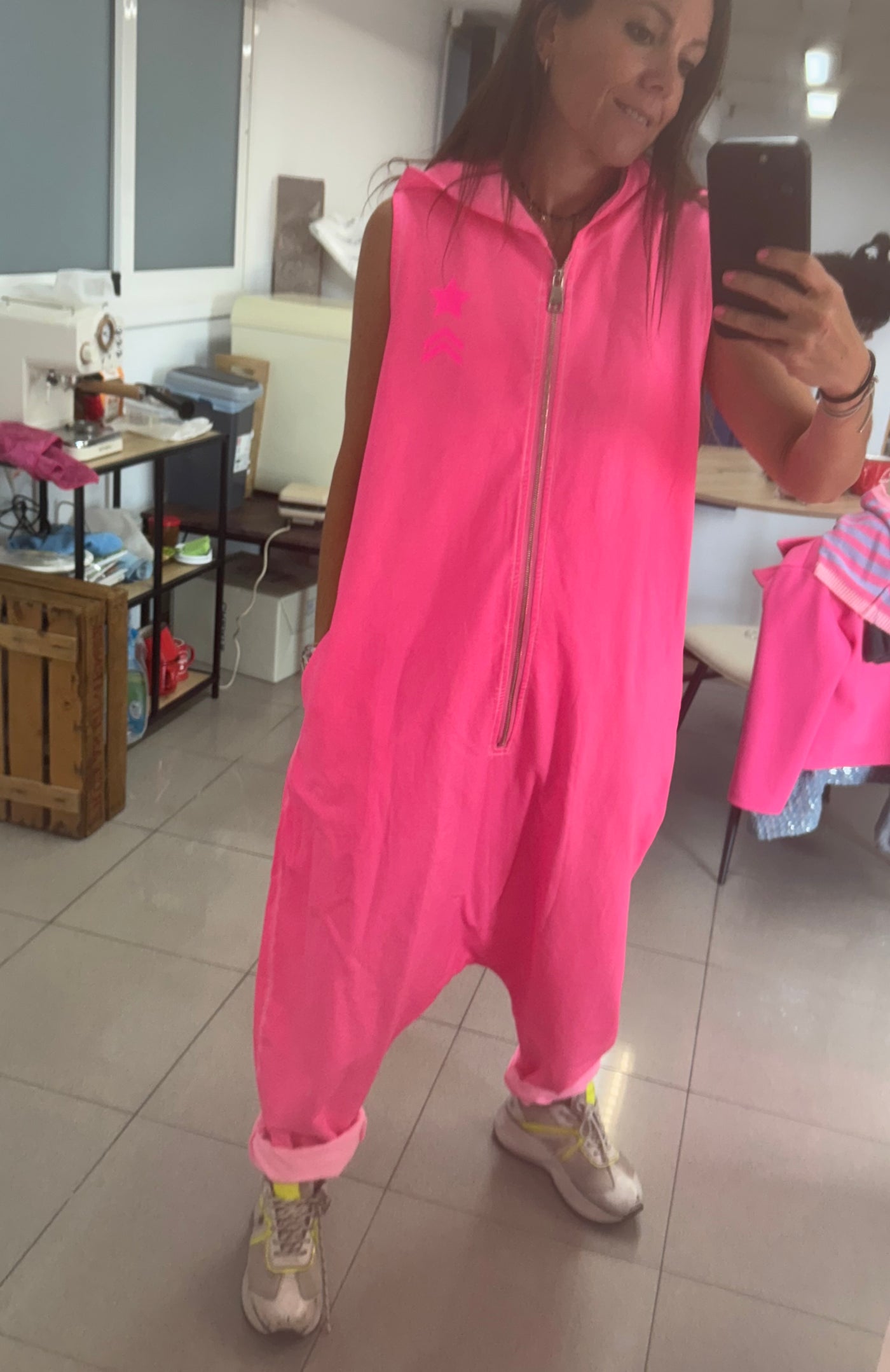 Mono rosa fluor “easy going”