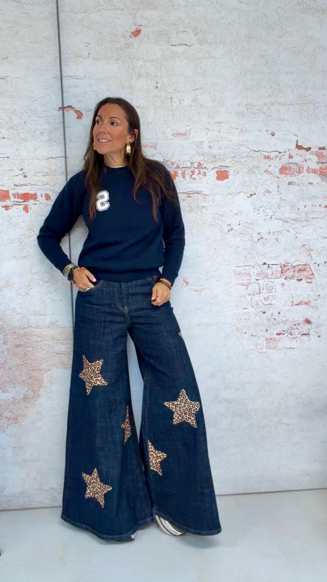 Vaquero Wide Leg “a star is born” otoño