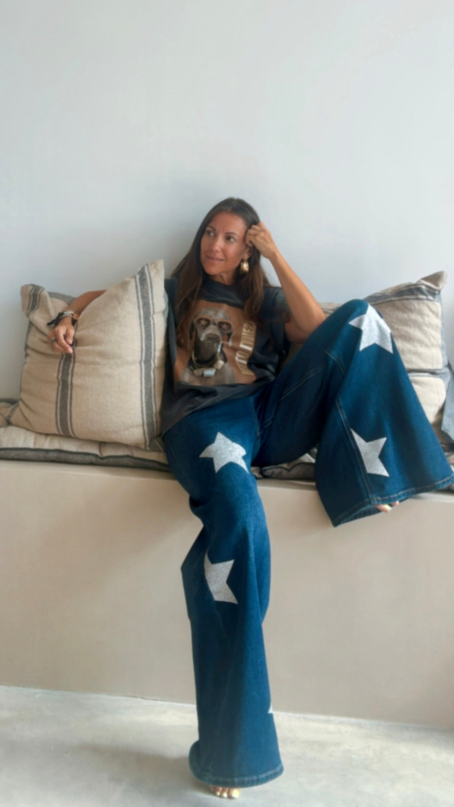 Vaquero Wide Leg “a star is born” otoño