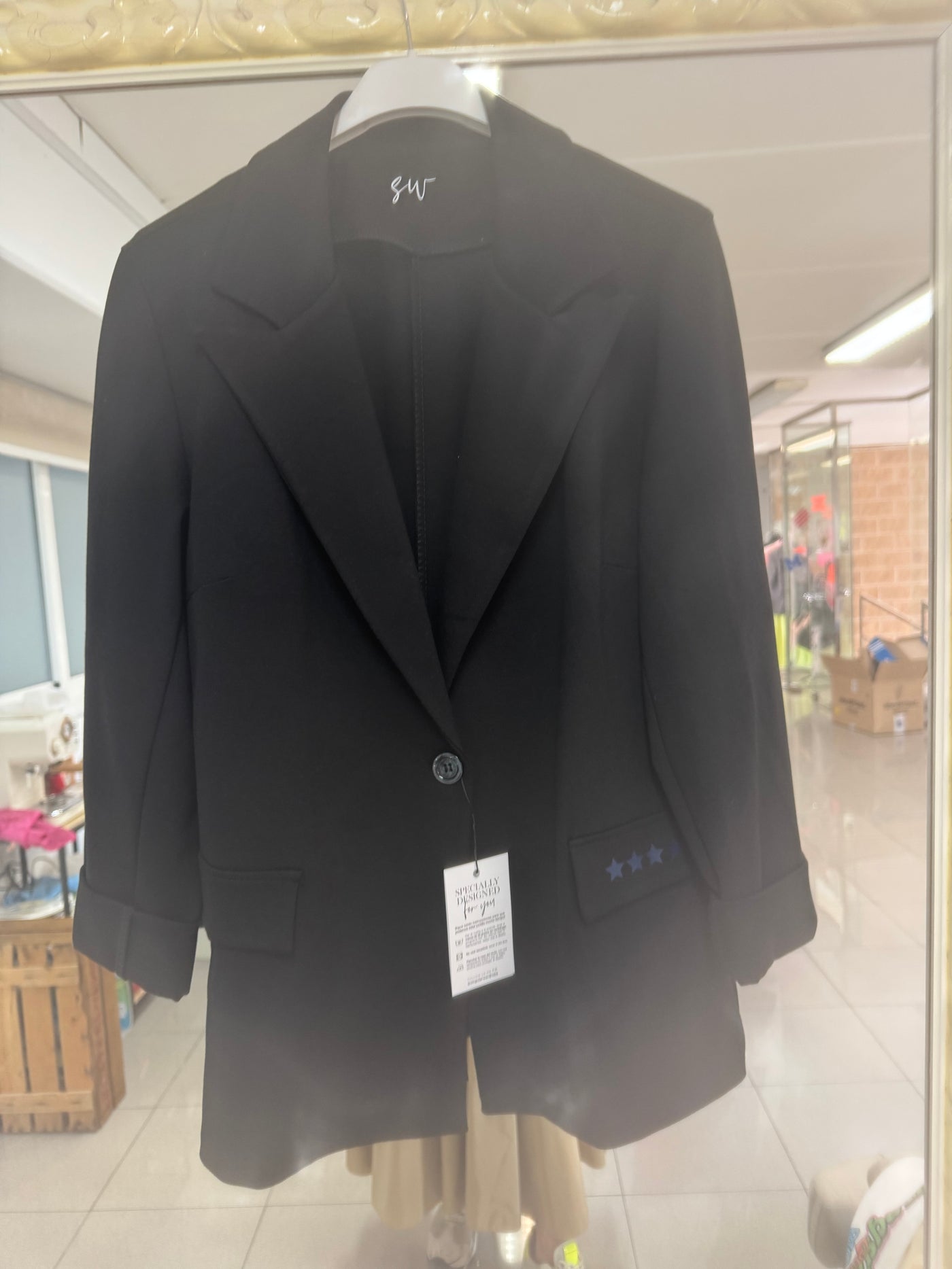 Blazer negra (neón shine girl) DOC