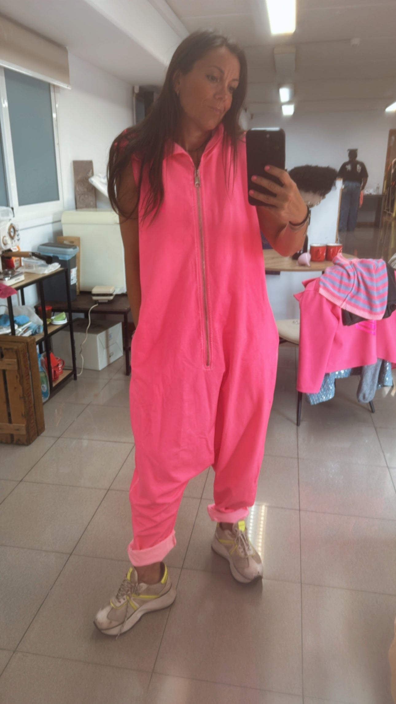 Mono rosa fluor “easy going”