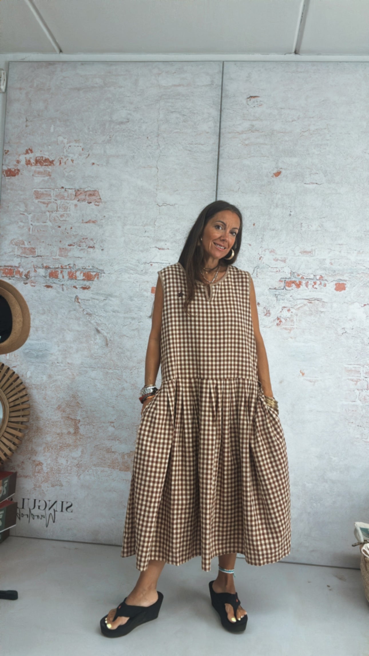 Vestido “cuadritos”