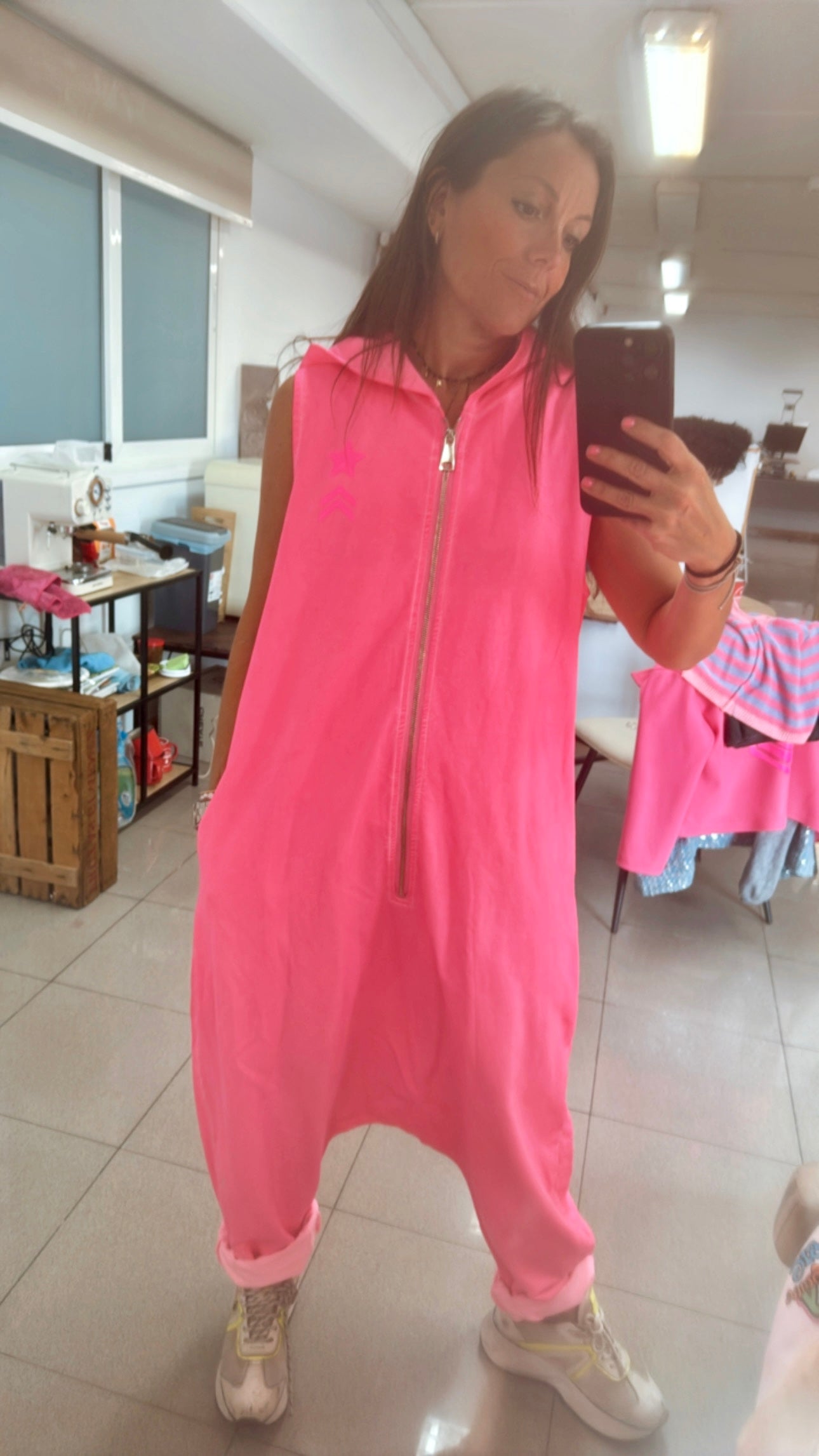 Mono rosa fluor “easy going”