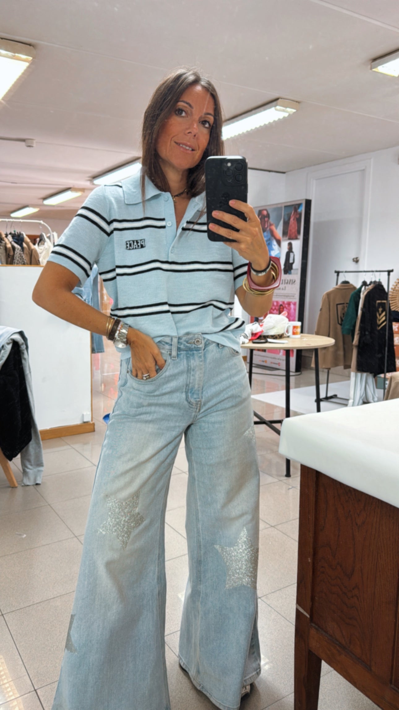 Polo navy azul