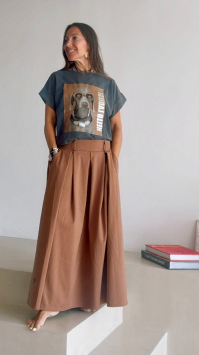 Falda “brown star”