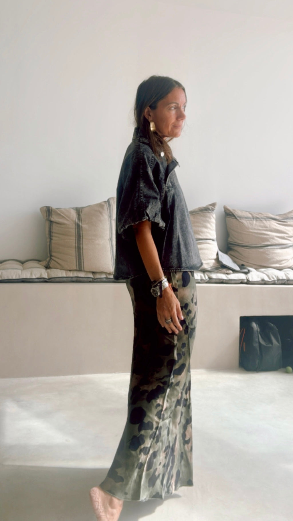 Falda “green Leopard”