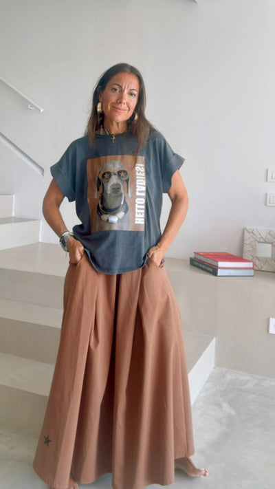 Falda “brown star”