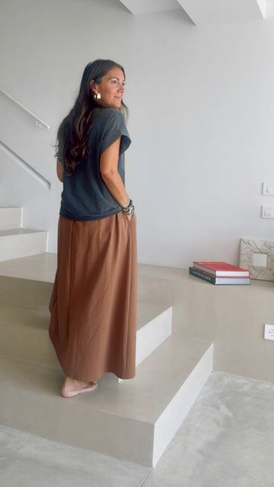 Falda “brown star”