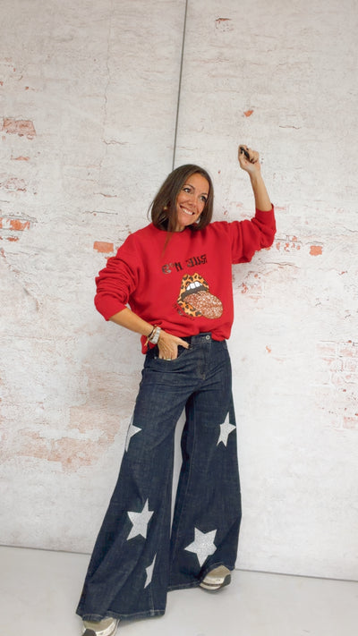 Vaquero Wide Leg “a star is born” otoño