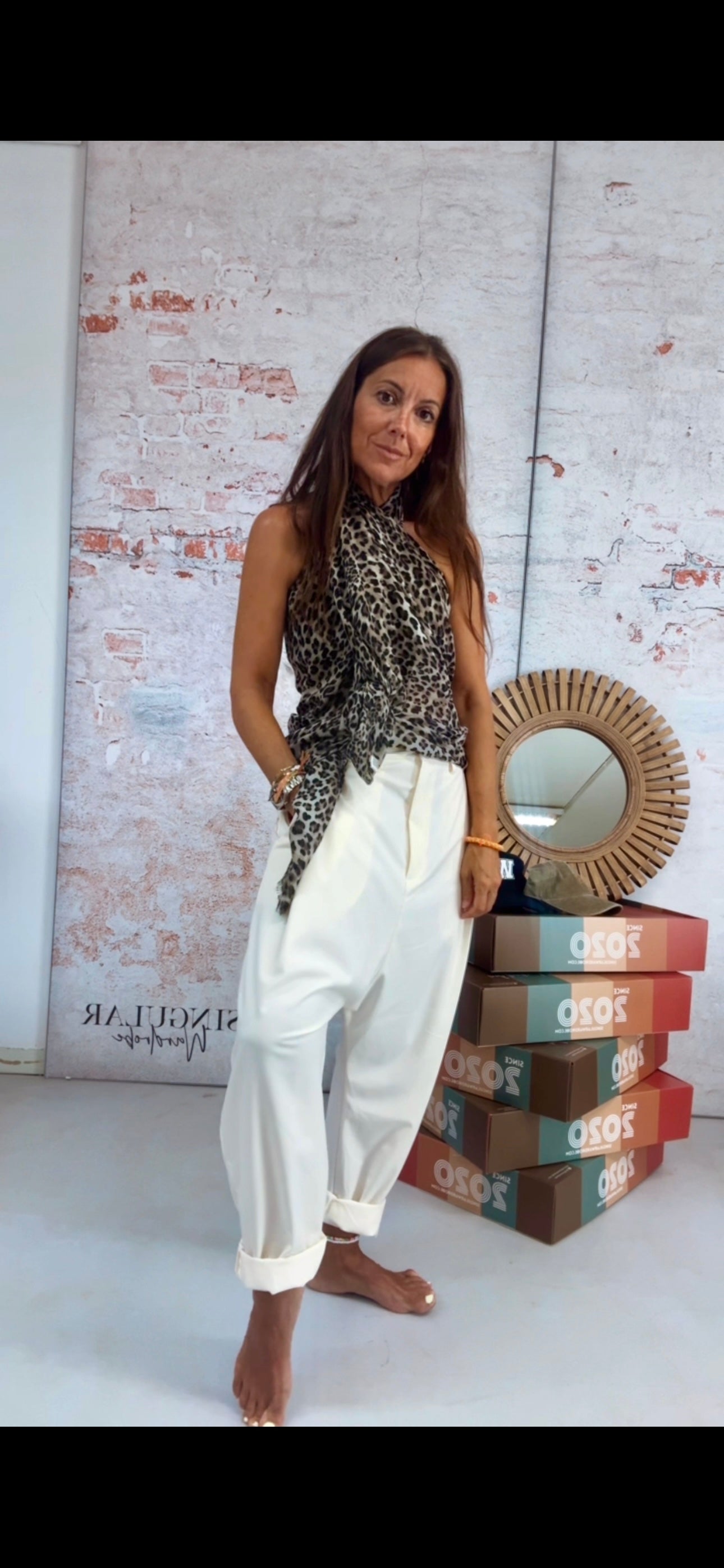 Foulard / pareo Leopard time
