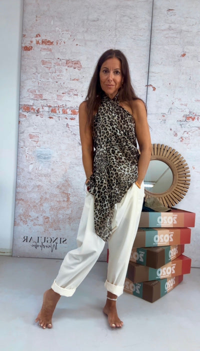Foulard / pareo Leopard time