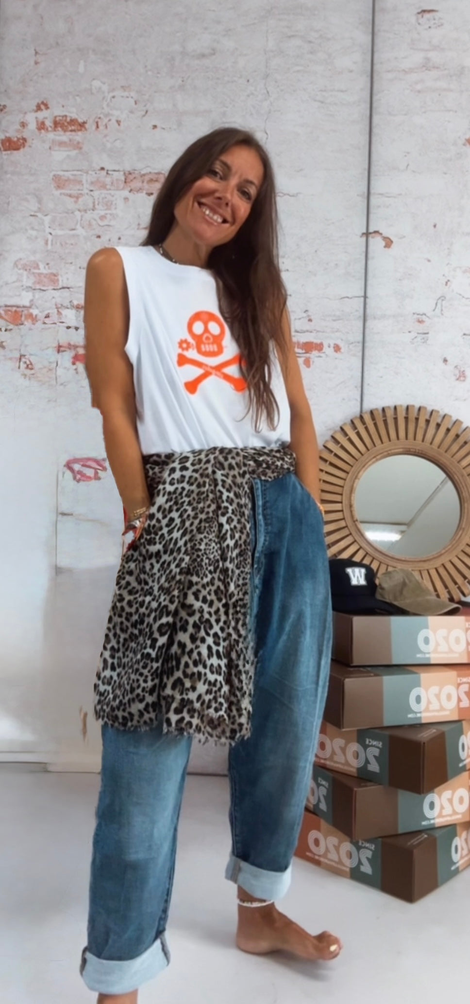 Foulard / pareo Leopard time
