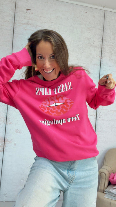 Sudadera “Sassy lips”