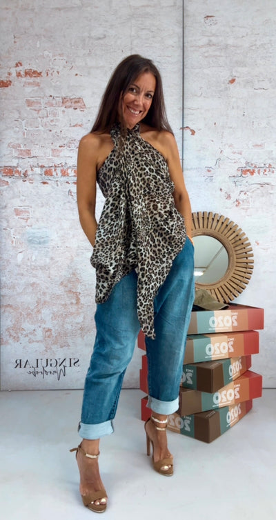 Foulard / pareo Leopard time