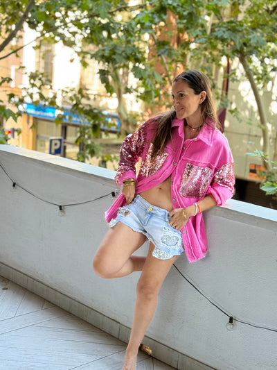 Sobrecamisa “pink shoot”