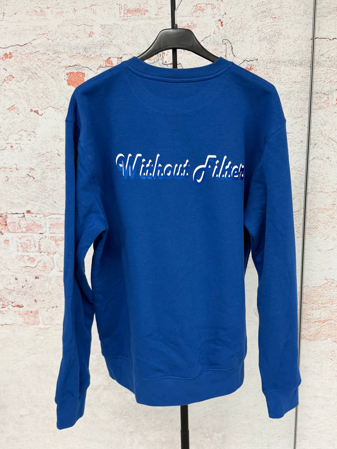 Sudadera Azul "WITHOUT FILTER"
