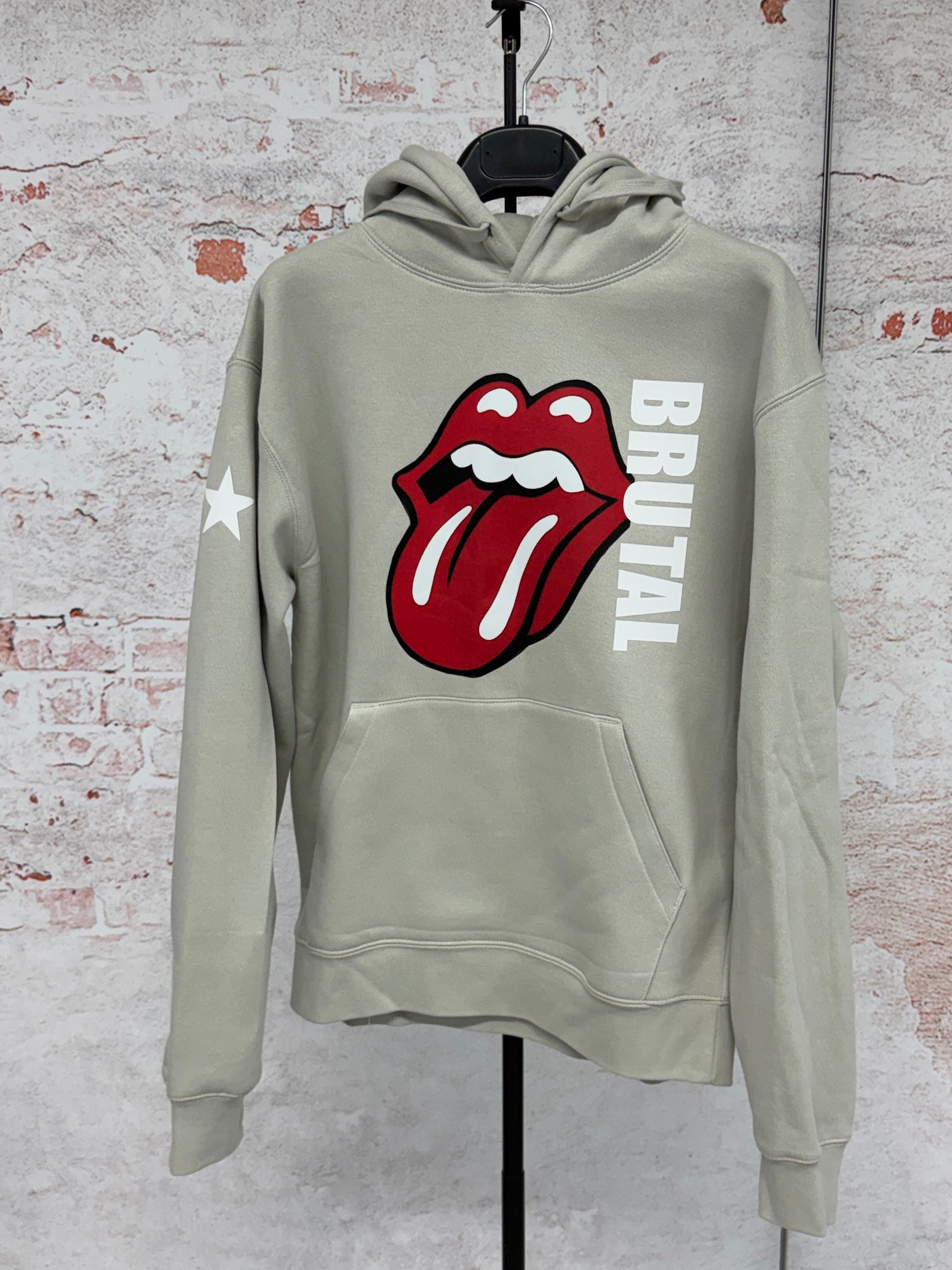 Sudadera Gris Claro "Brutal"