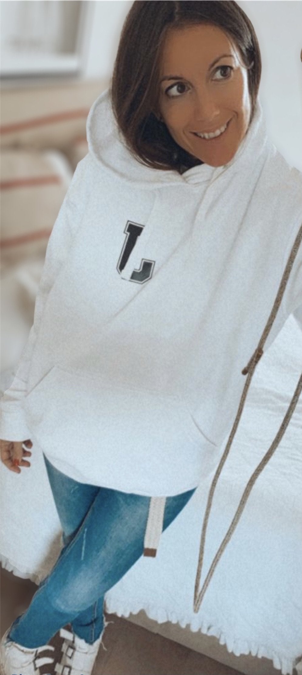 Sudadera hoodie “college minimal” W