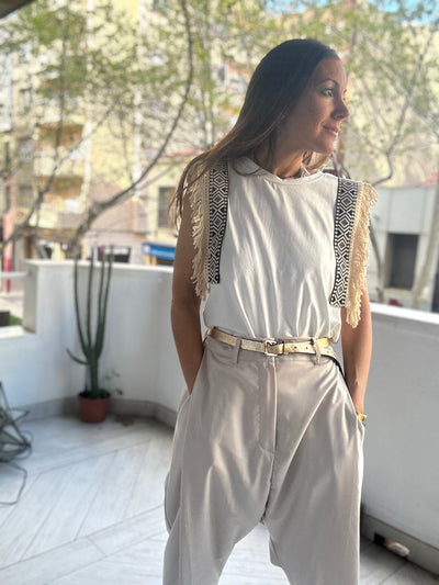 Pantalón “cupido” crema